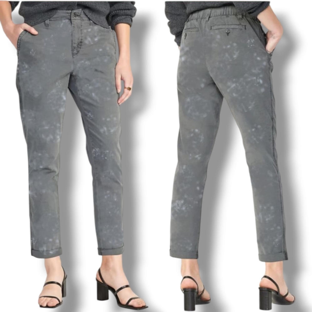 Old Navy Plus Size OG Chino Pant In Grey Acid Wash Size 3X